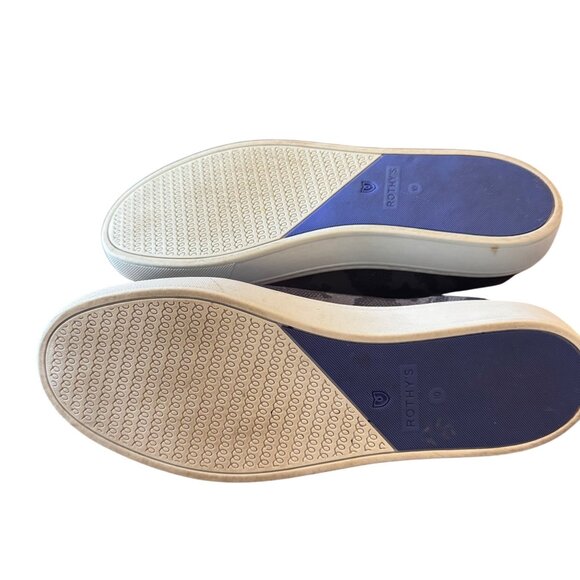 Rothy's Women's Camo Slip-On Sneakers Size 10 Gray & Black Recycled Materials - Picture 10 of 13